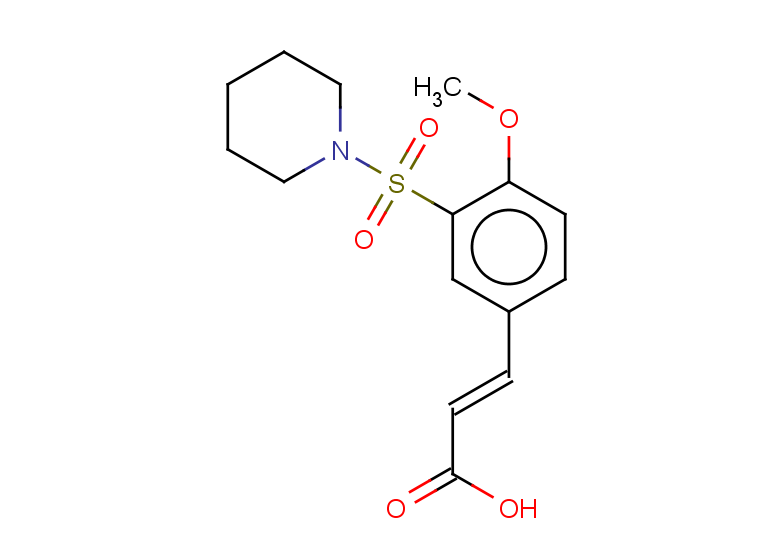 (2E)-3-[4-methoxy-3-(piperidine-1-sulfonyl)phenyl]prop-2-enoic acid