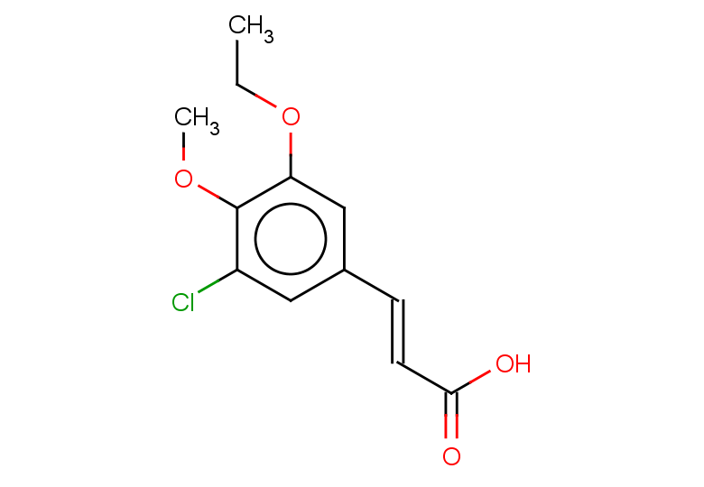 (2E)-3-(3-chloro-5-ethoxy-4-methoxyphenyl)prop-2-enoic acid
