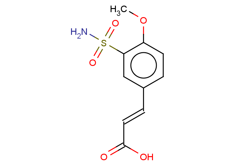 (2E)-3-(4-methoxy-3-sulfamoylphenyl)prop-2-enoic acid