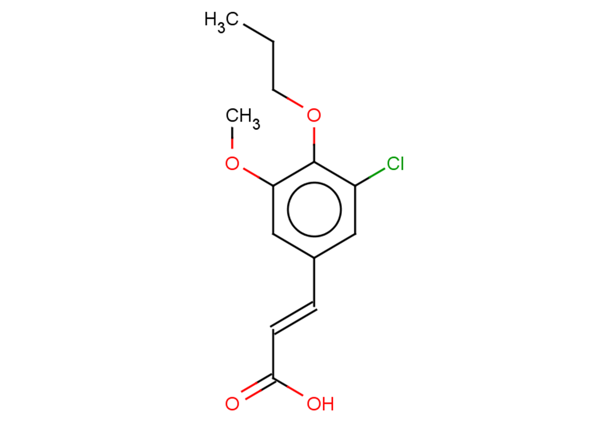 (2E)-3-(3-chloro-5-methoxy-4-propoxyphenyl)prop-2-enoic acid