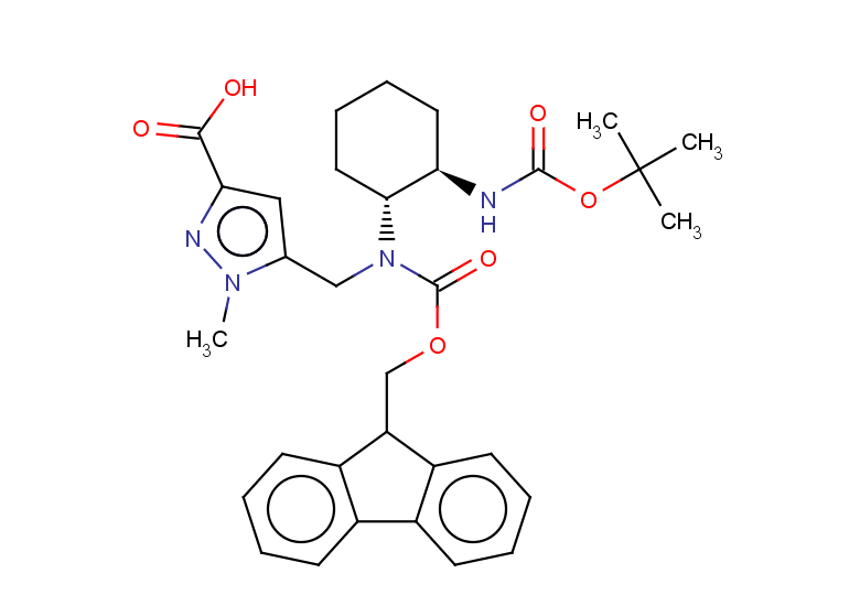 rac-5-({[(1R,2R)-2-{[(tert-butoxy)carbonyl]amino}cyclohexyl]({[(9H-fluoren-9-yl)methoxy]carbonyl})amino}methyl)-1-methyl-1H-pyrazole-3-carboxylic acid