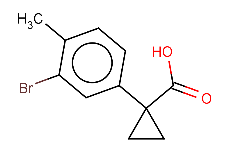 1-(3-bromo-4-methylphenyl)cyclopropane-1-carboxylic acid