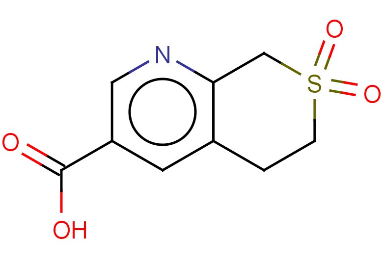 7,7-dioxo-5H,6H,8H-7lambda6-thiopyrano[3,4-b]pyridine-3-carboxylic acid
