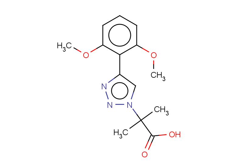 2-[4-(2,6-dimethoxyphenyl)-1H-1,2,3-triazol-1-yl]-2-methylpropanoic acid