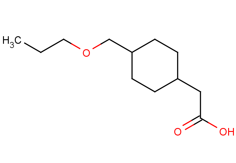 2-[4-(propoxymethyl)cyclohexyl]acetic acid, Mixture of diastereomers