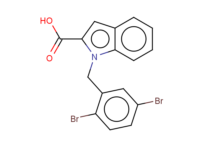 1-[(2,5-dibromophenyl)methyl]-1H-indole-2-carboxylic acid