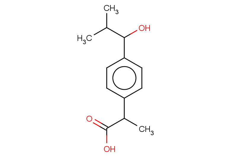 2-[4-(1-hydroxy-2-methylpropyl)phenyl]propanoic acid