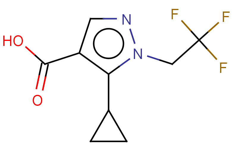 5-cyclopropyl-1-(2,2,2-trifluoroethyl)-1H-pyrazole-4-carboxylic acid