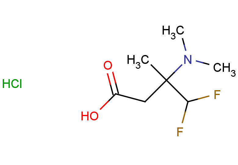3-(dimethylamino)-4,4-difluoro-3-methylbutanoic acid hydrochloride