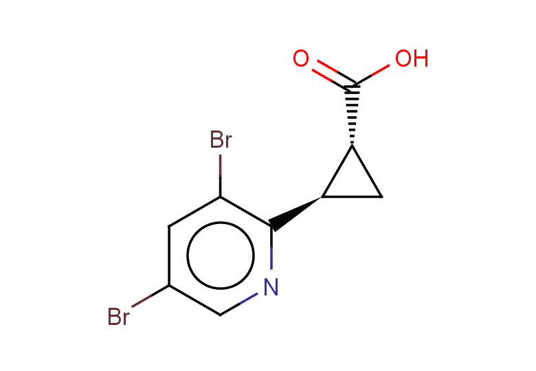 rac-(1R,2R)-2-(3,5-dibromopyridin-2-yl)cyclopropane-1-carboxylic acid, trans