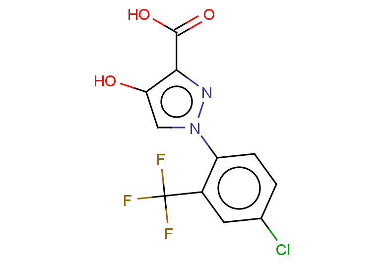 1-[4-chloro-2-(trifluoromethyl)phenyl]-4-hydroxy-1H-pyrazole-3-carboxylic acid