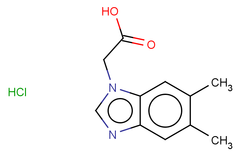 2-(5,6-dimethyl-1H-1,3-benzodiazol-1-yl)acetic acid hydrochloride