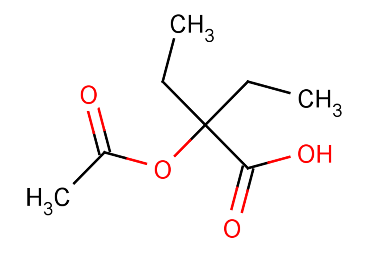 2-(acetyloxy)-2-ethylbutanoic acid