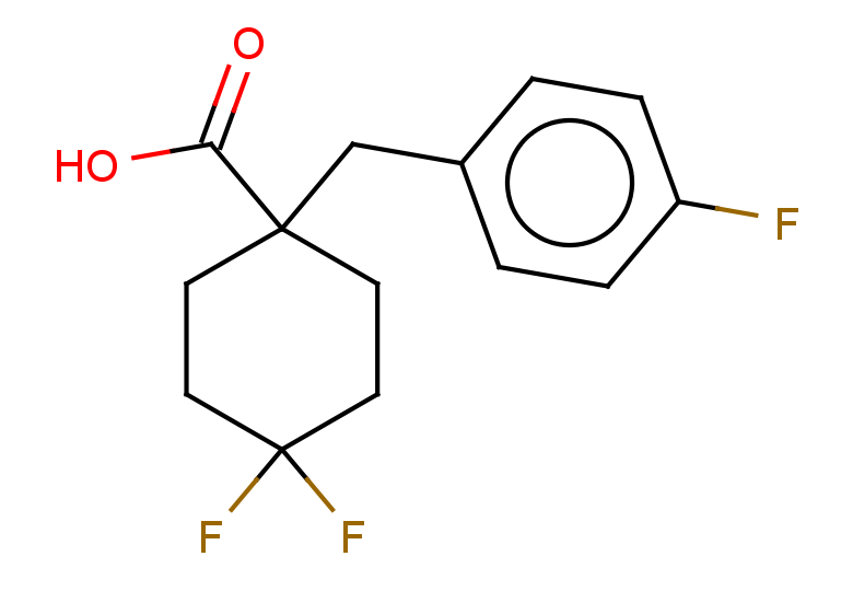 4,4-difluoro-1-[(4-fluorophenyl)methyl]cyclohexane-1-carboxylic acid