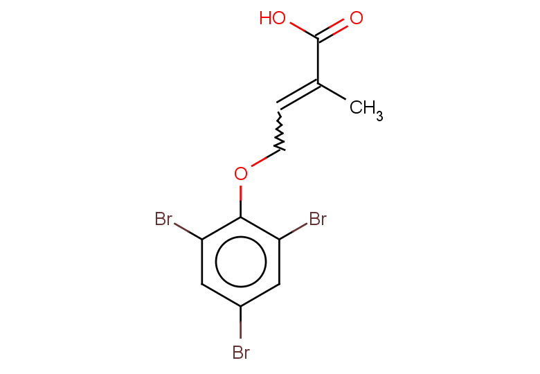 2-methyl-4-(2,4,6-tribromophenoxy)but-2-enoic acid