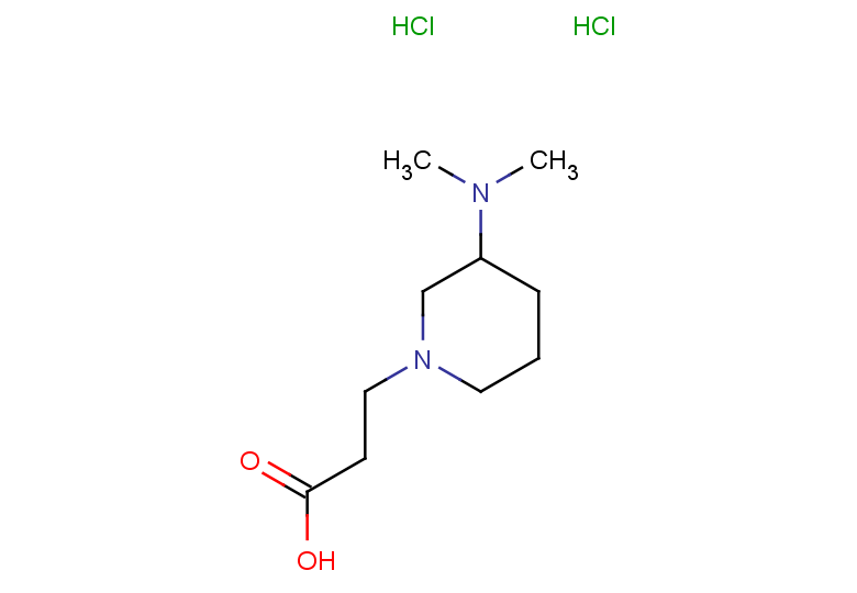 3-[3-(dimethylamino)piperidin-1-yl]propanoic acid dihydrochloride