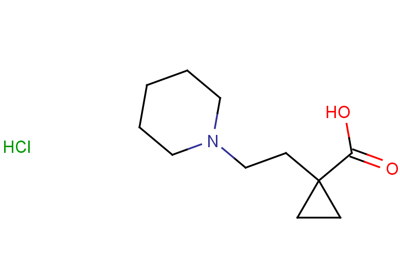 1-[2-(piperidin-1-yl)ethyl]cyclopropane-1-carboxylic acid hydrochloride