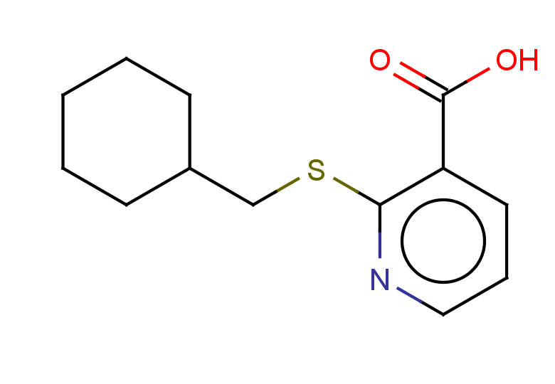 2-[(cyclohexylmethyl)sulfanyl]pyridine-3-carboxylic acid