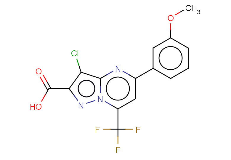 3-chloro-5-(3-methoxyphenyl)-7-(trifluoromethyl)pyrazolo[1,5-a]pyrimidine-2-carboxylic acid