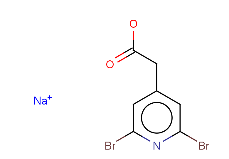 sodium 2-(2,6-dibromopyridin-4-yl)acetate