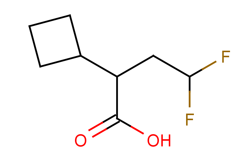 2-cyclobutyl-4,4-difluorobutanoic acid