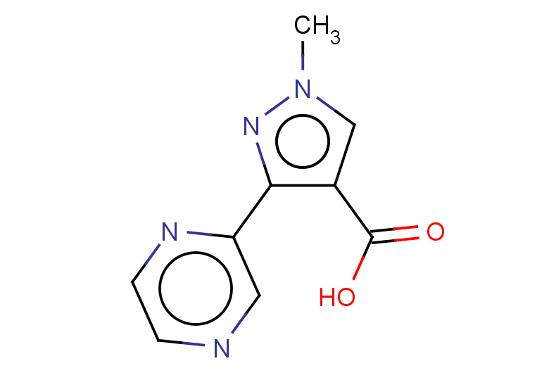 1-methyl-3-(pyrazin-2-yl)-1H-pyrazole-4-carboxylic acid