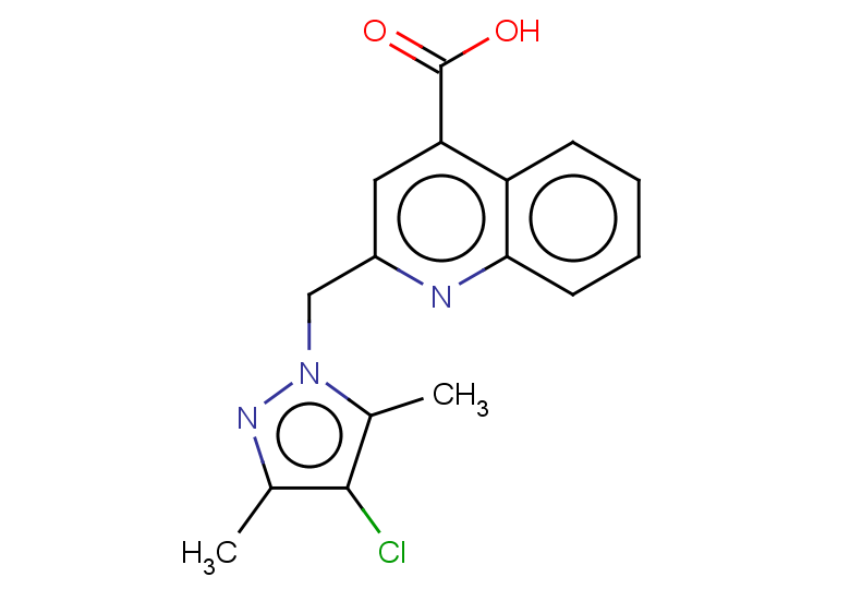 2-[(4-chloro-3,5-dimethyl-1H-pyrazol-1-yl)methyl]quinoline-4-carboxylic acid