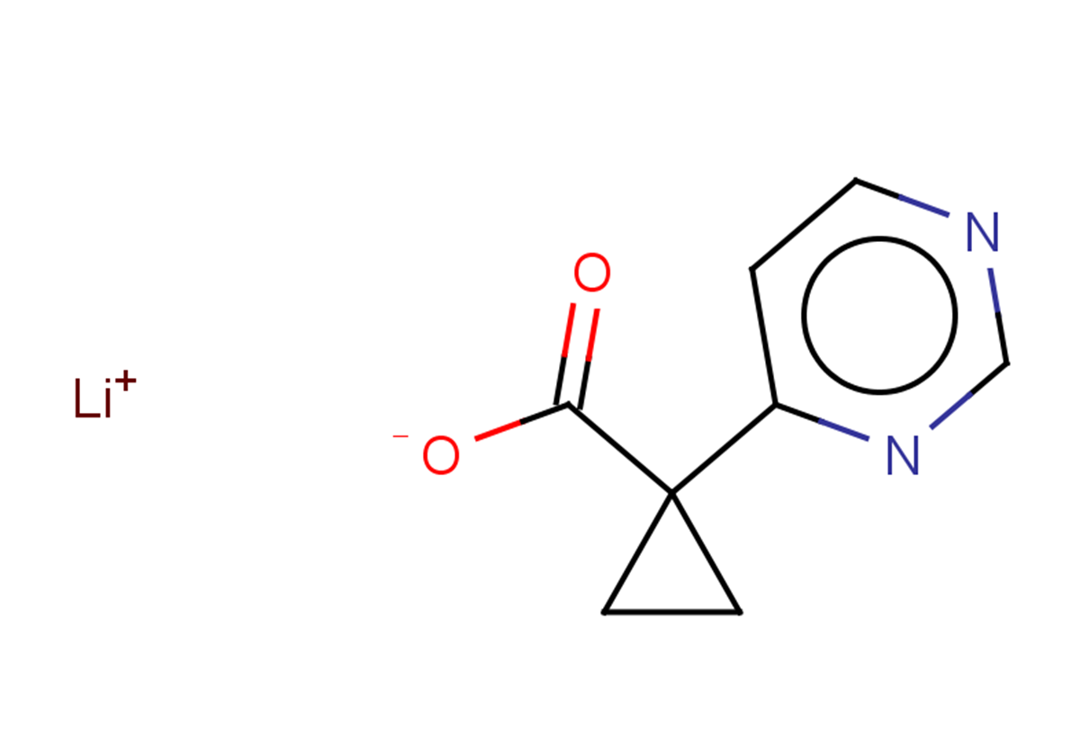 lithium 1-(pyrimidin-4-yl)cyclopropane-1-carboxylate