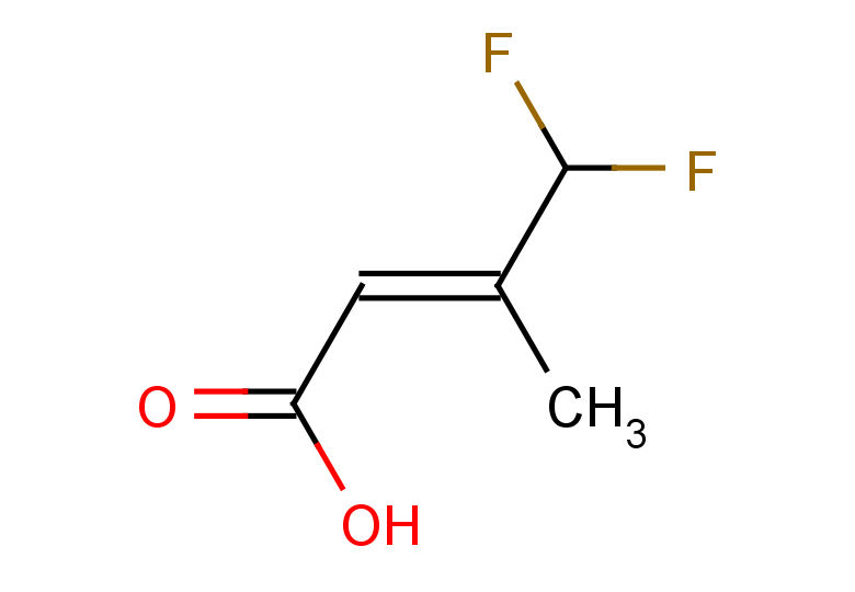 (2E)-4,4-difluoro-3-methylbut-2-enoic acid