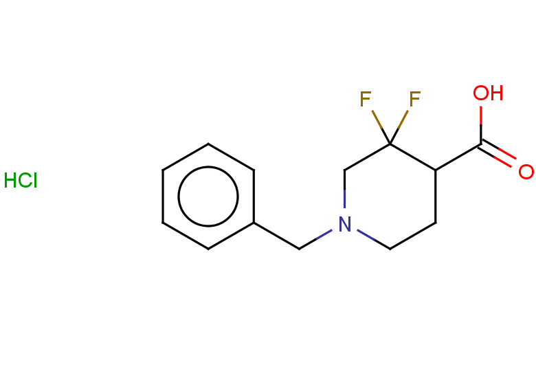 1-benzyl-3,3-difluoropiperidine-4-carboxylic acid hydrochloride