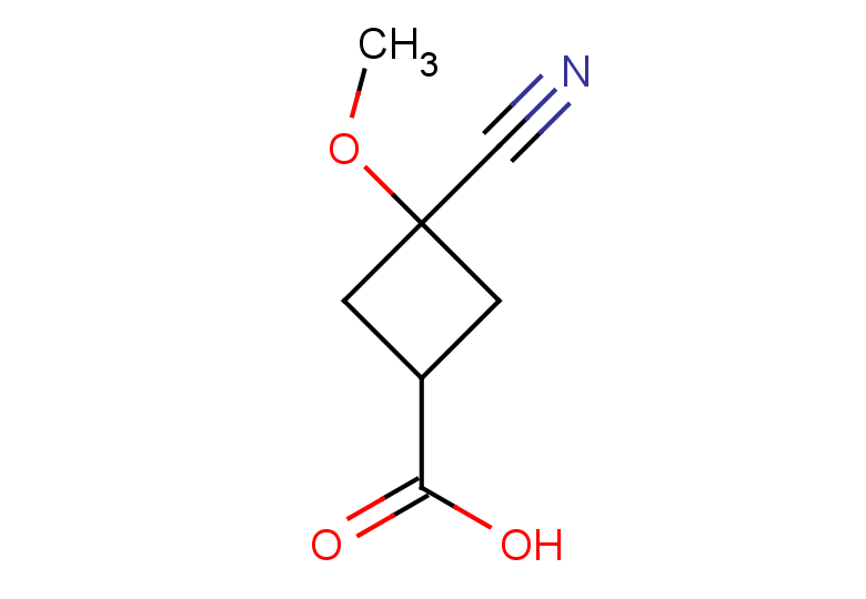 3-cyano-3-methoxycyclobutane-1-carboxylic acid, Mixture of diastereomers