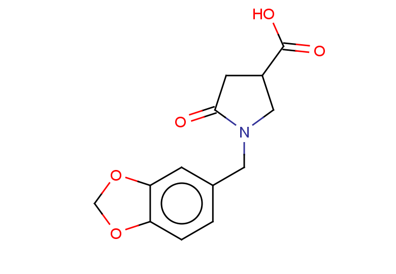 1-[(1,3-dioxaindan-5-yl)methyl]-5-oxopyrrolidine-3-carboxylic acid