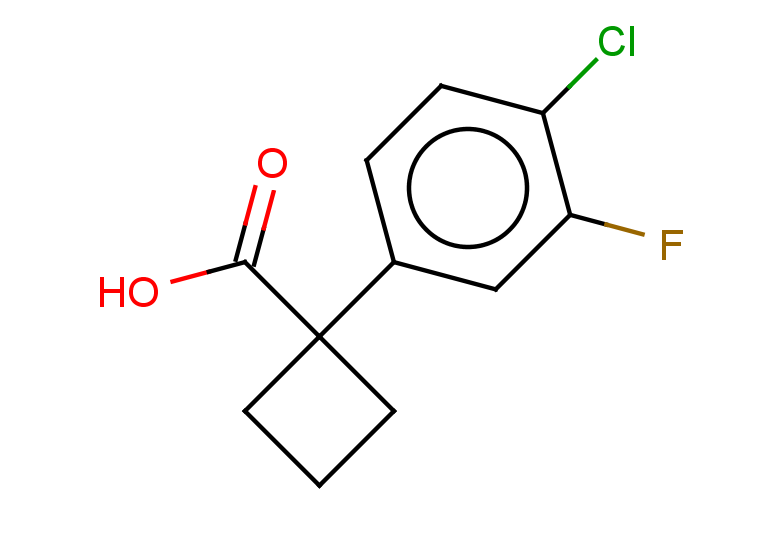 1-(4-chloro-3-fluorophenyl)cyclobutane-1-carboxylic acid