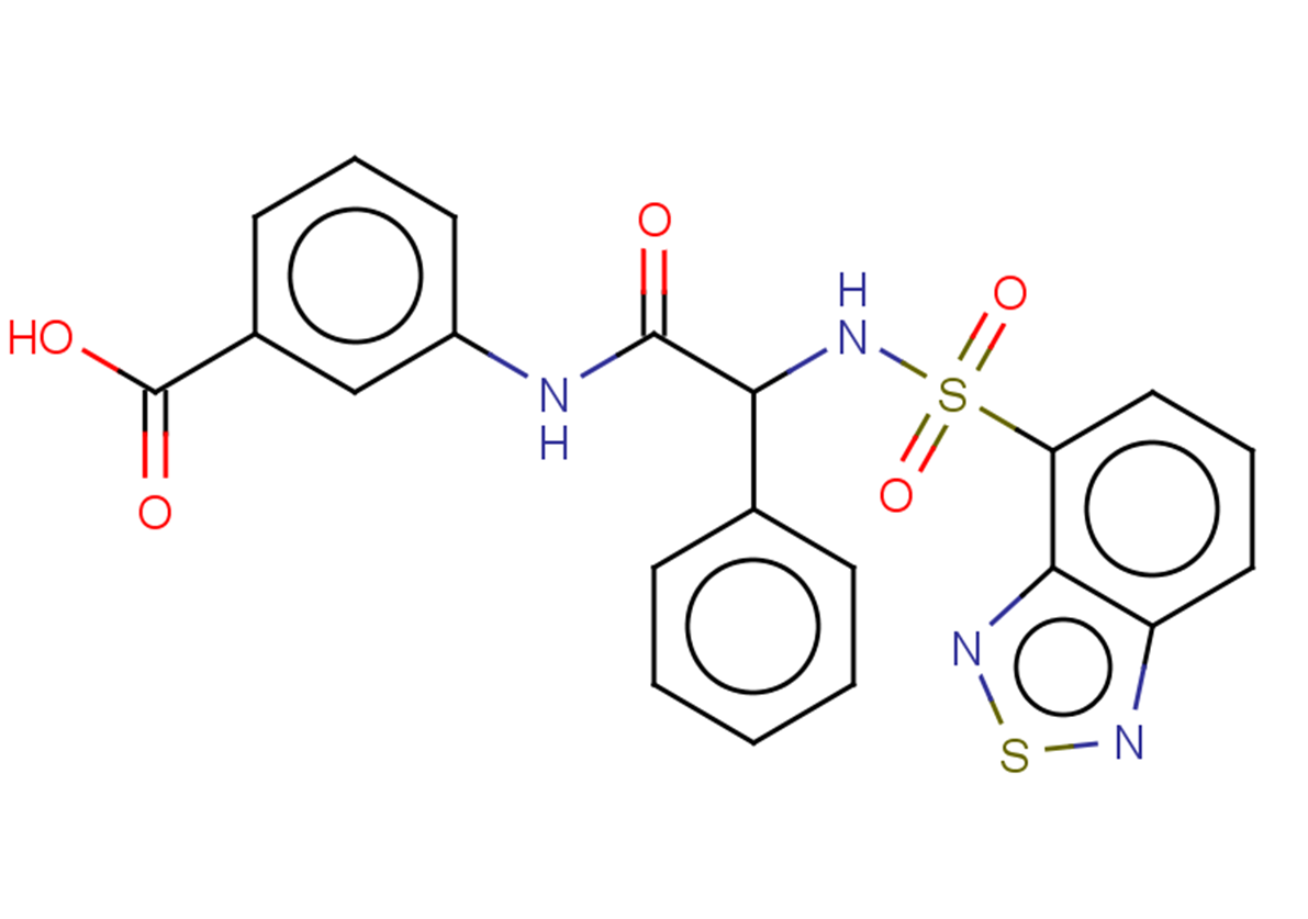 3-[2-(2,1,3-benzothiadiazole-4-sulfonamido)-2-phenylacetamido]benzoic acid