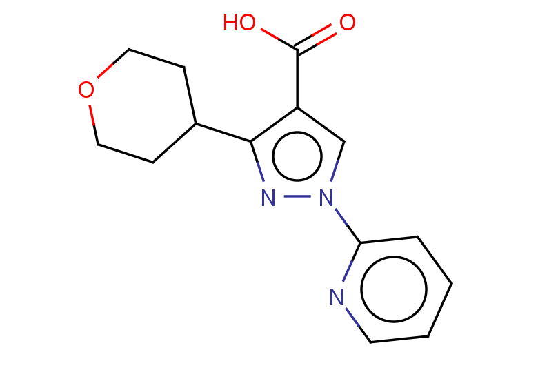 3-(oxan-4-yl)-1-(pyridin-2-yl)-1H-pyrazole-4-carboxylic acid