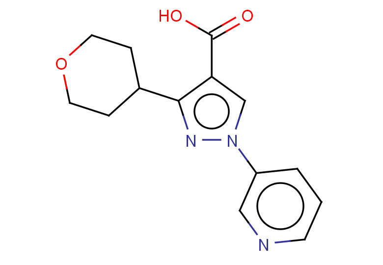 3-(oxan-4-yl)-1-(pyridin-3-yl)-1H-pyrazole-4-carboxylic acid