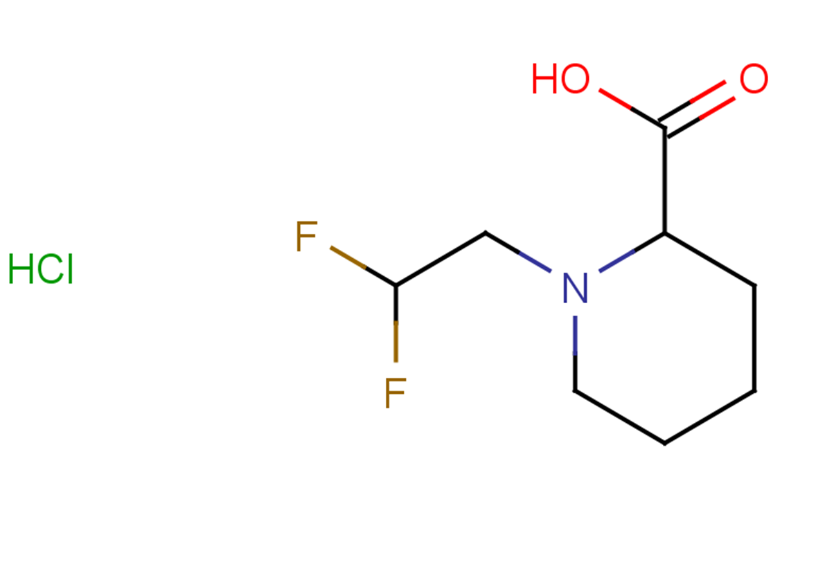 1-(2,2-difluoroethyl)piperidine-2-carboxylic acid hydrochloride