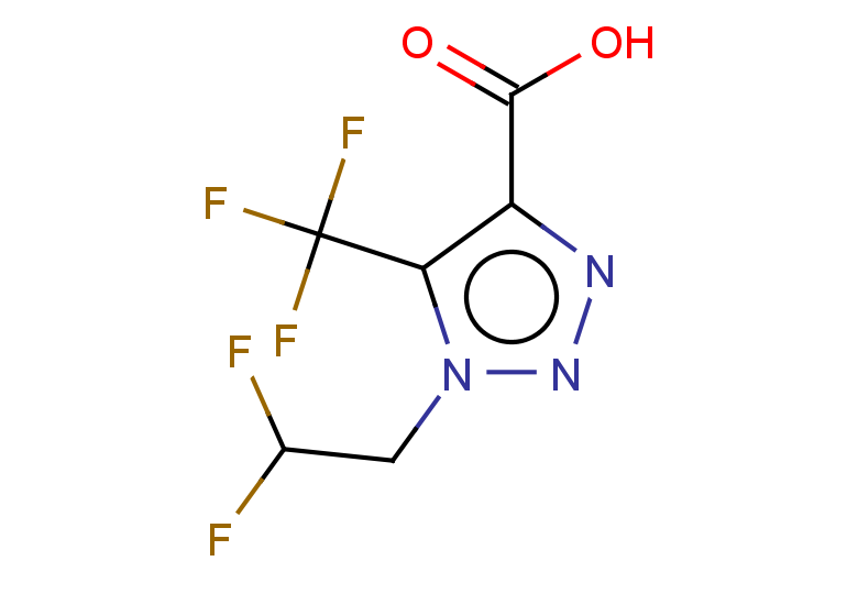 1-(2,2-difluoroethyl)-5-(trifluoromethyl)-1H-1,2,3-triazole-4-carboxylic acid