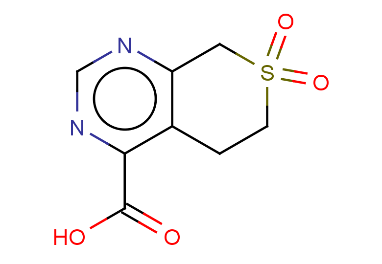 7,7-dioxo-5H,6H,8H-7lambda6-thiopyrano[3,4-d]pyrimidine-4-carboxylic acid