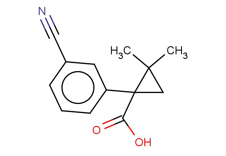 1-(3-cyanophenyl)-2,2-dimethylcyclopropane-1-carboxylic acid