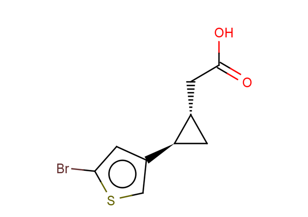 rac-2-[(1R,2S)-2-(5-bromothiophen-3-yl)cyclopropyl]acetic acid, trans