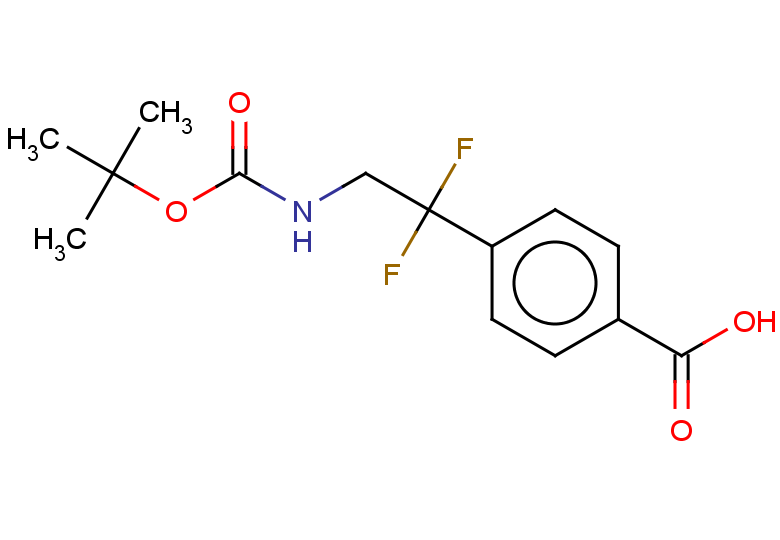 4-(2-{[(tert-butoxy)carbonyl]amino}-1,1-difluoroethyl)benzoic acid