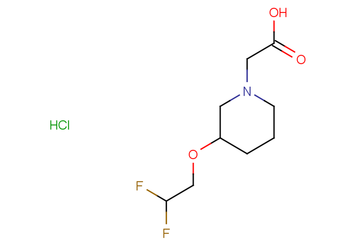 2-[3-(2,2-difluoroethoxy)piperidin-1-yl]acetic acid hydrochloride