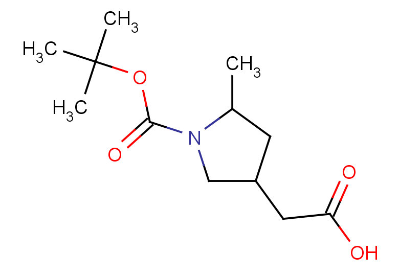 2-{1-[(tert-butoxy)carbonyl]-5-methylpyrrolidin-3-yl}acetic acid, Mixture of diastereomers