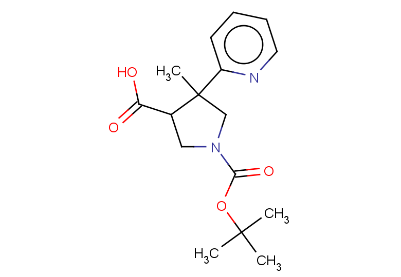 1-[(tert-butoxy)carbonyl]-4-methyl-4-(pyridin-2-yl)pyrrolidine-3-carboxylic acid