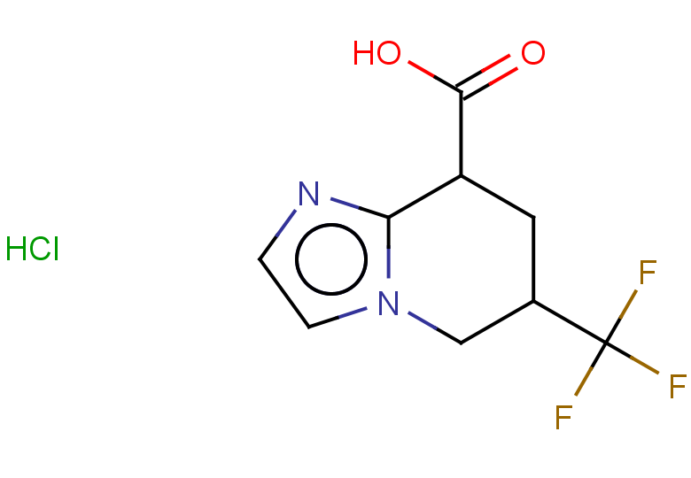 6-(trifluoromethyl)-5H,6H,7H,8H-imidazo[1,2-a]pyridine-8-carboxylic acid hydrochloride, Mixture of diastereomers