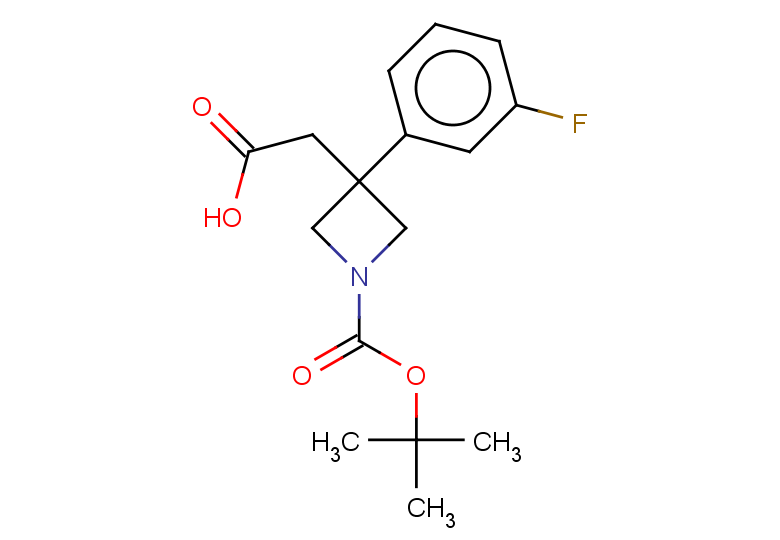 2-{1-[(tert-butoxy)carbonyl]-3-(3-fluorophenyl)azetidin-3-yl}acetic acid