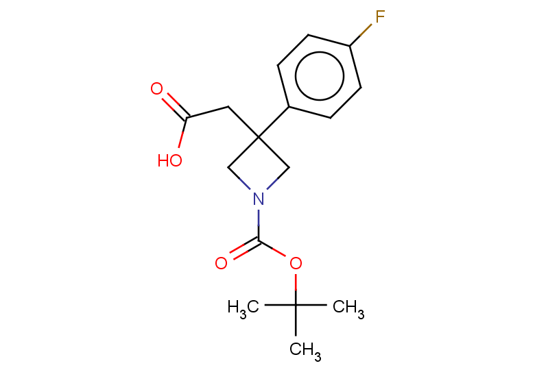 2-{1-[(tert-butoxy)carbonyl]-3-(4-fluorophenyl)azetidin-3-yl}acetic acid