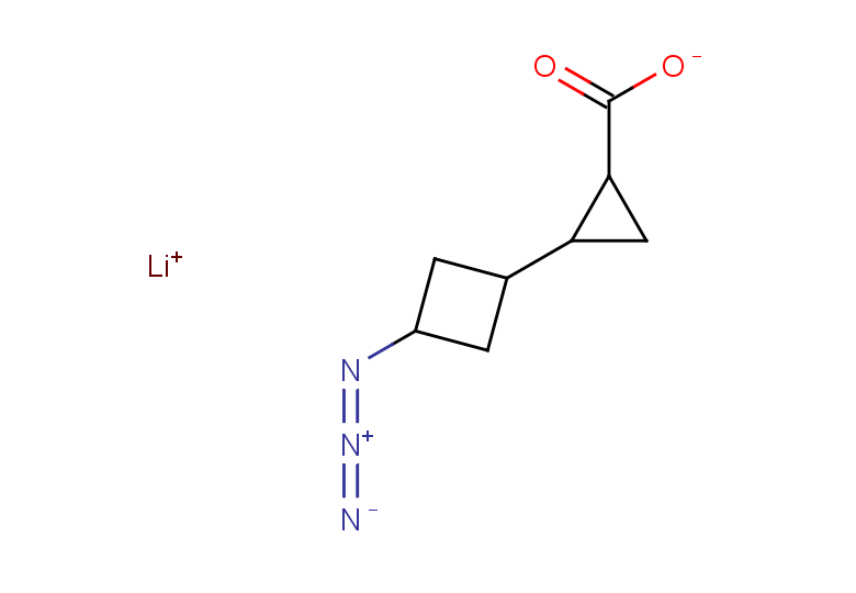 lithium(1+) 2-(3-azidocyclobutyl)cyclopropane-1-carboxylate, Mixture of diastereomers