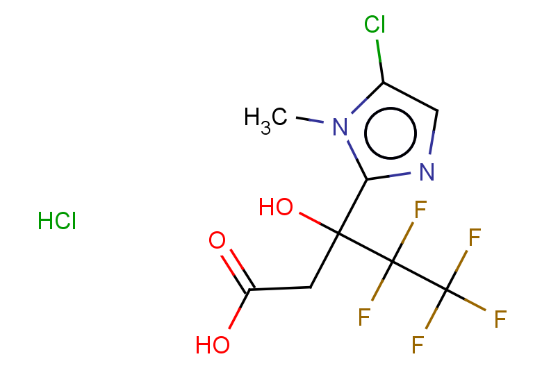 3-(5-chloro-1-methyl-1H-imidazol-2-yl)-4,4,5,5,5-pentafluoro-3-hydroxypentanoic acid hydrochloride